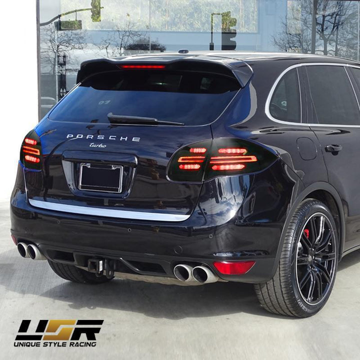 2011-2014 Porsche Cayenne 958 USR Facelift Style Full LED Clear or Smoke or GTS Dark Cherry Rear Tail Light