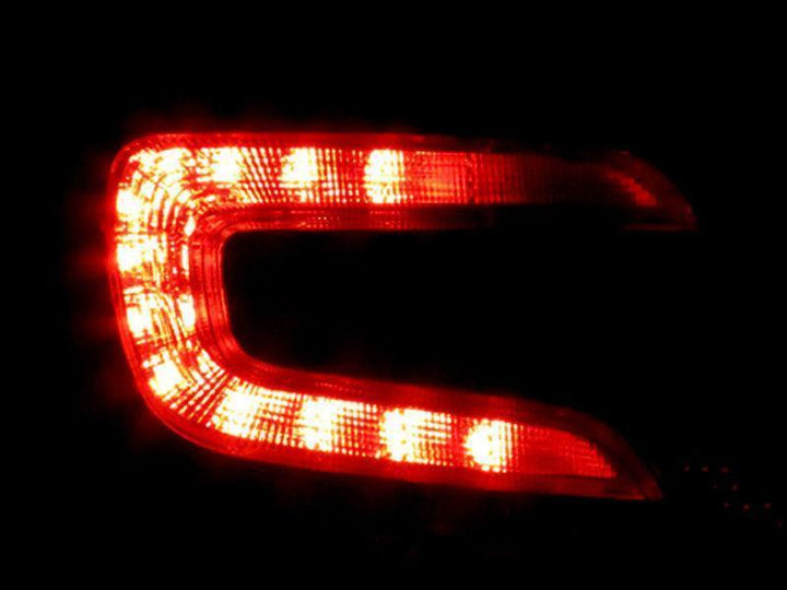 2015-2020 Subaru WRX JDM Style Cherry Red / Smoke Rear LED Tail Light Set Made by DEPO