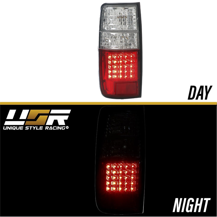 1991-1997 Toyota Land Cruiser FJ80 / 1995-1997 Lexus LX450 Red/Clear OR Red/Smoke LED Tail Light Made by DEPO
