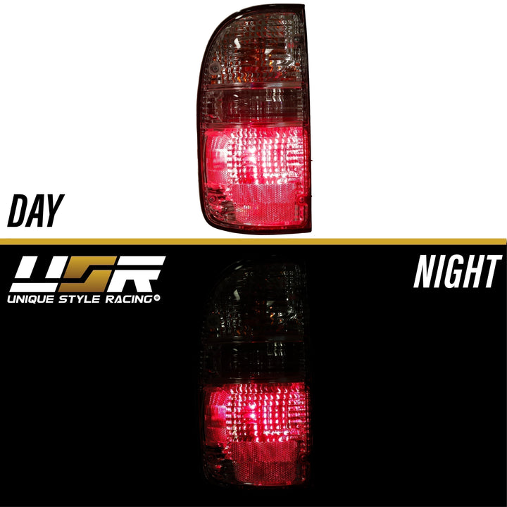 1995-2004 Toyota Tacoma All Clear Lens Tail Lights - Made by Unique Style Racing Exclusive