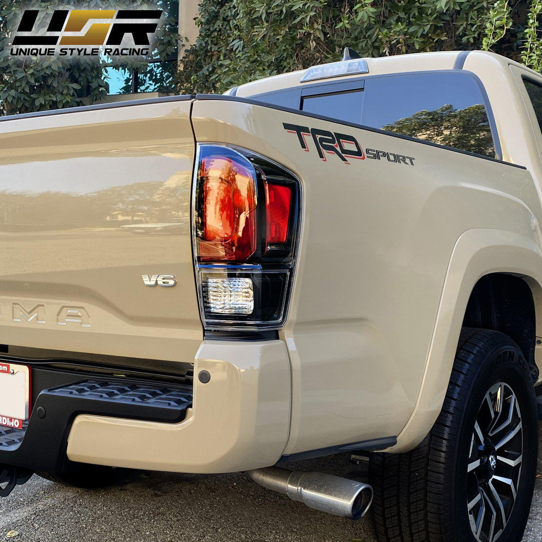 2016-2021 Toyota Tacoma 2020+ TRD PRO Style Black Out Tail Lights - Made by DEPO