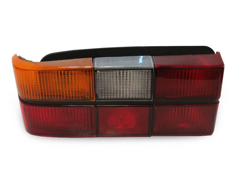 1985-1993 Volvo 240 / 244 Black Trim Red / Clear / Amber Tail Lights - Made by USR