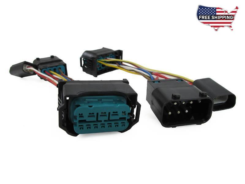 Wiring Harness Adapter 04-07 BMW E60 E61 5 Series TO USE ON 08-10 LCI OEM Headlights For Halogen Models Only