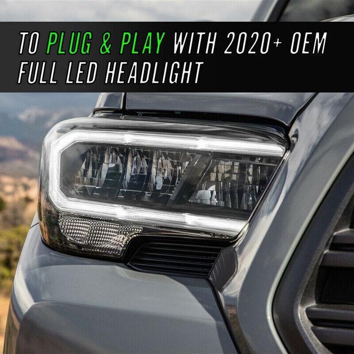2016-2020 Toyota Tacoma Plug and Play Adapter to use 2020+ Full LED OEM Headlights